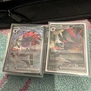 Pokemon Zoroark EX Holo Black and Red Trading Card Set